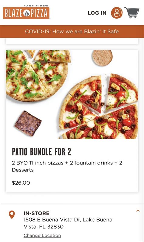 blaze pizza online ordering.